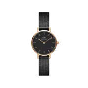 Daniel Wellington Petite 24 Pressed Ashfield Rose Gold & Black Watch