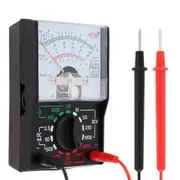 Multimeter, AC/DC Volt 1000V Voltmeter Amp Volt Ohm Voltage Tester Meter with Test Leads and Battery Included As Shown