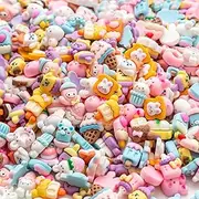 Slime Charms Cute Set - Mixed Lot Assorted Lovely Resin Flatback Cute Sets for DIY Crafts Making,Decorations,Scrapbooking,Embellishments,Hair Clip 25pcs
