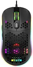 Wired Gaming Mouse, 8000 DPI Wired Optical Gamer Mouse with RGB Backlight, 6 Programming Buttons, Macro Editing Mouse for Laptap PC (Black)
