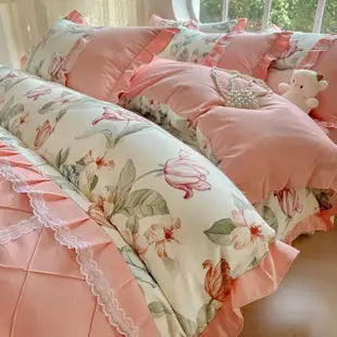 魅影 韓版暖小棉 多款顏色任選適合裸睡 蝴蝶結 蕾絲 床單 床裙 床墊 床罩 被罩 單人 雙人加大床包組 三件組 四件組
