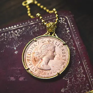 柳白猿手作 幸運幣LuckyCoin英國不丹硬幣自由女神硬幣項鏈鑰匙扣
