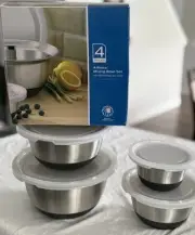 ROYAL PRESTIGE JUEGO DE 4 TAZONES CON TAPA - MIXING BOWLS SET NUEVO EN CAJA