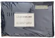 Linen House Navy KING Bed Pleated Valance. Percale. Seller: Samarias Manchester