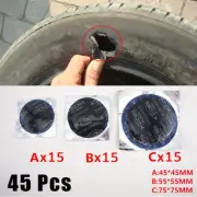 45PCS Car Auto Round Rubber Bicycle Tire Patch Cycle Repair Tools Cycling Bike T