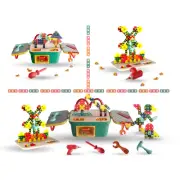 Mosaic Building Blocks Bricks Peg Opt Electric Drill Assemble DIY Toy Set Gift