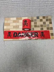 Red Danger Skull & Crossbones Halloween Banner Tape Party Decoration 200 Feet