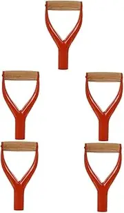 ARTIBETTER 5pcs Y Shaped Replacement Shovel Handle Grip Ergonomic Design for Comfortable Digging Compatible with Various Shovels and Spades Durable Wood and Construction Stylish for Enhanced