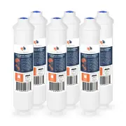 6 Pack of Inline Post/Carbon Polishing Water Filter Catridge RO (Jaco fitting)