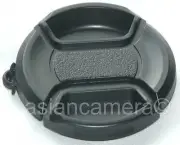 2 x Front Lens Cap For Canon Powershot Sx20 IS + Keeper Snap-on Duct Glass Cover