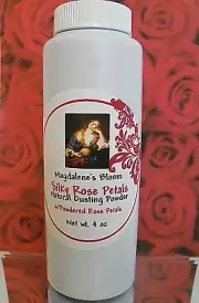 All Natural Rose Dusting Powder Talc Free Powdered 4 oz