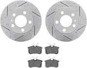 Dynamic Friction Company Rear Brakes and Rotors| Automotive Replacement Brake Kits| Rear 5000 Advanced Brake Pads and Rotors Kit| Fits 2011-2014 Audi A1; 1999-2010 Volkswagen Beetle