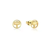 Couture Kingdom Sterling Silver Marvel Thor Hammer Stud Earrings 10mm Gold