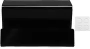 Record Shelf, Record Stand, Acrylic Record Holder for Albums, Room Decor Retro Albums Turntables Decoration for Bedroom Living Room (Black)