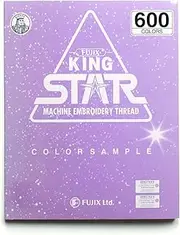 FUJIX King Star Sewing Machine Embroidery Thread (for Industrial) Sample Book