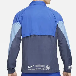 Nike Windrunner Jacket BRS 男 藍 拼接 可收納 立領 運動外套 DC9945-480