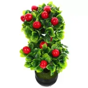 Artificial Potted Fruit Tree Desktop Faux Potted Fruit Tree Faux Bonsai Ornament