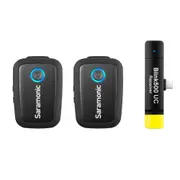 3pc Saramonic Lavalier Wireless Microphone TX/RXUC Kit For Smartphone Black
