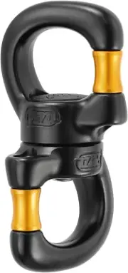 P58 so Open Gated Swivel with Sealed Ball Bearings, Yellow/Black