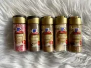 McCormick Finishing Sugar 5 Pcs SET Cocoa Gingerbread Toffee Frosting Candy Cane
