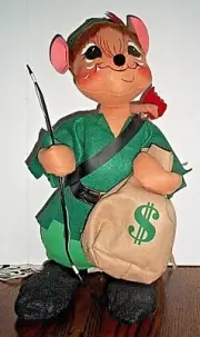 2007 Annalee Robin Hood Series 18“ Robin Hood Doll Poseable w/Bow+ Arrow