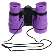 Toy Binoculars 4X30 Compact Foldable Binoculars Purple with Neck Strap