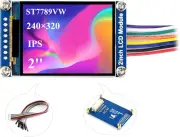 Mini LCD Screen 2Inch LCD Module Compatible with Raspberry Pi 5/ 4B/3B+/3B/Zero