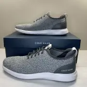 Men 8.5 Cole Haan GrandPlus Essex Distance Knit Oxford Nimbus Cloud Gray C30821