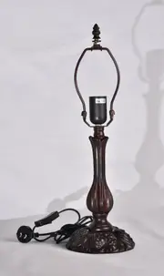 1 Lights Metal Vintage Lamp Base for 12"Tiffany Table Lamp