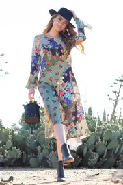 Mixing It Up Dress--BOHO-754