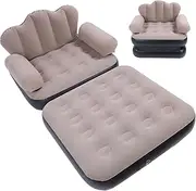 Inflatable Sofa Bed, Inflatable Lounger Foldable, Portable Blow Up Mattress, Air Camping Sofa - 198 X 70cm, 200kg Load for Home Travel Camping