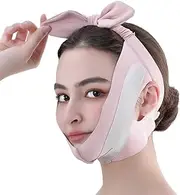 V Face Masks, Reusable V-Line Mask, Face Slimming Belt for Double Chin and Saggy Face Skin, Beauty Face Sculpting Sleep Mask, Face Slimming Belt (Pink)