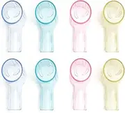 NOVERBEASTE OMLYER 8 Pieces Electric Toothbrush Head Covers for Oral B iO Series Replacement Heads, Toothbrush Cover Caps for Oral-B Round Electric Toothbrush Head