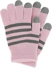 [Grand Sierra] Girl's One Size Striped Touchscreen Winter Glove