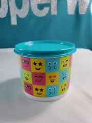 Tupperware Mini Canister Food Container 3 cup / 700ml Smiley on the go snacks !