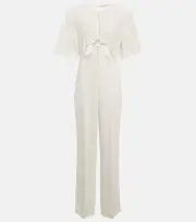 [Stella McCartney] Stella McCartney Cut-out straight-leg jumpsuit AU 16 white