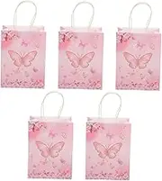 HOOTNEE 5pcs Butterfly Flower Present Bag Party Favor Bags Candy Container Present Pouch Birthdays