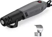 Mini Heat Gun, 2 Temp Setting 302℉-842℉ Fast Heat Hot Air Gun Tool with Reflecto