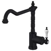 Matte Black Brass Tap Basin Mixer Sink Kitchen Laundry Faucet 360° Swivel Spout
