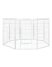 [PaWz] 8 Panel 40'' Pet Playpen in White