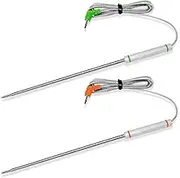 Meat Temperature Probe Replacement Probe for Thermopro TP20 TP17 TP-16 TP-16S TP08S TP25 TP07 TP17H TP27 TP06S TP09 TP28,2-Piece Set