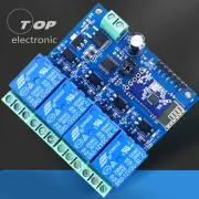 12V 4 CH Bluetooth Relay Module Smart Home Mobile APP Remote Control Switch