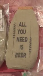 NWT - Myra - Bottle Koozie - All You Need is Beer