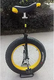Large Adult's Unicycle for Men/Women/Big Kids, 20 Inch, Female/Male Unicycle with Alloy Rim & Stand, User Tall Than 165Cm, Best Birthday Gift Durable TDF