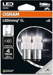 OSRAM LEDriving SL, ≜ P21/5W, White 6000K, Double Blister (2 lamps), LED Retrofit, offroad use only
