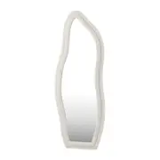 Oikiture 160x57cm Full Length Mirror Boucle Frame Floor Mirrors
