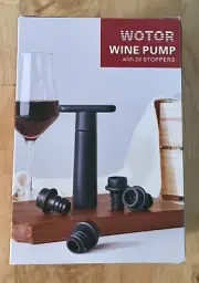 Wine Saver Vacuum Pump with 20 Stoppers, Wine Stopper, Wine Preserver NEW