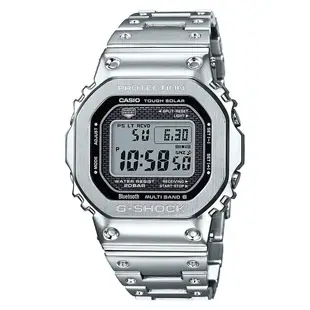 ∣聊聊可議∣CASIO 卡西歐 G-SHOCK 全金屬太陽能電波手錶-銀 GMW-B5000D-1