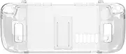 2023 Crystal Clear Protective Back Case Shell with Stand for Steam Deck Game Console