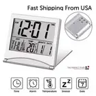 Travel Alarm Clock with LCD Screen and Built in Thermometer for Convenience